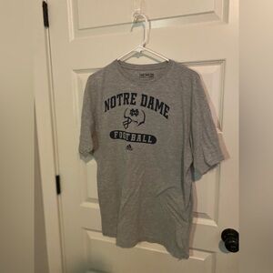 The Go To Tee size XL Norte Dame t shirt. Gray.